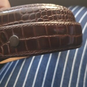 Judith Jack Brown & Silver Calfskin Leather